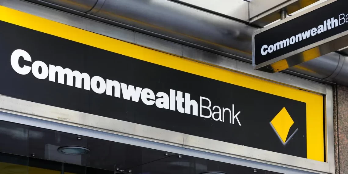 Commonwealth Bank overhead sign