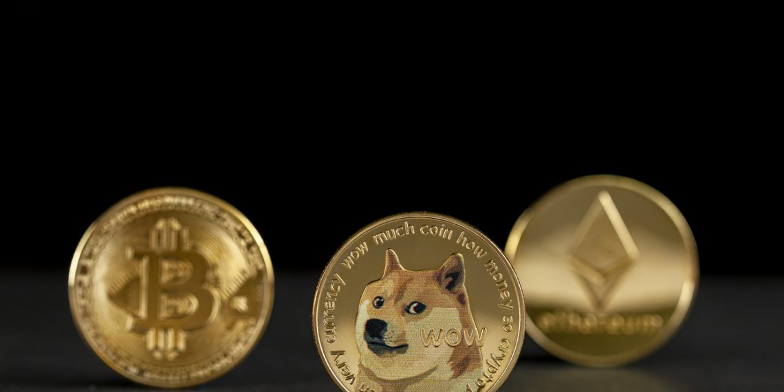 cryptocurrency image featuring dogecoin